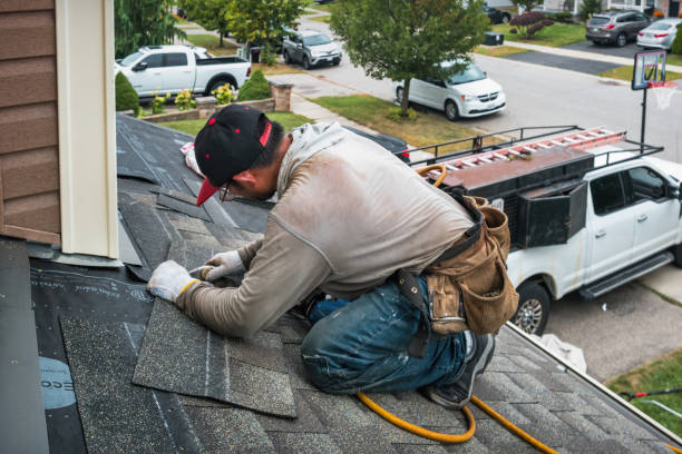 Professional Gutter Installation technician working in Glendale, KY